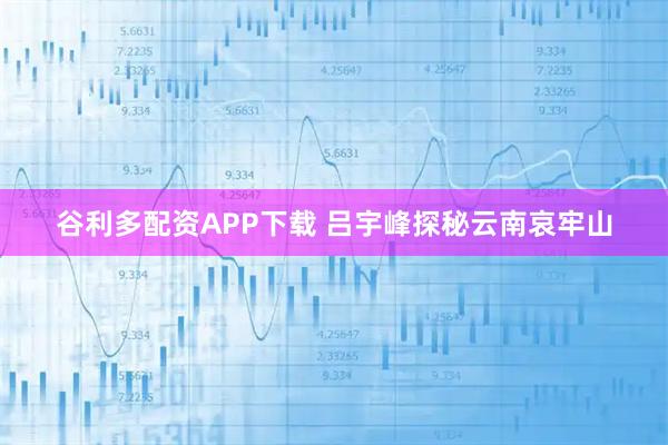 谷利多配资APP下载 吕宇峰探秘云南哀牢山