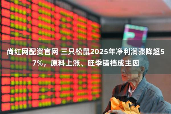尚红网配资官网 三只松鼠2025年净利润骤降超57%，原料上涨、旺季错档成主因