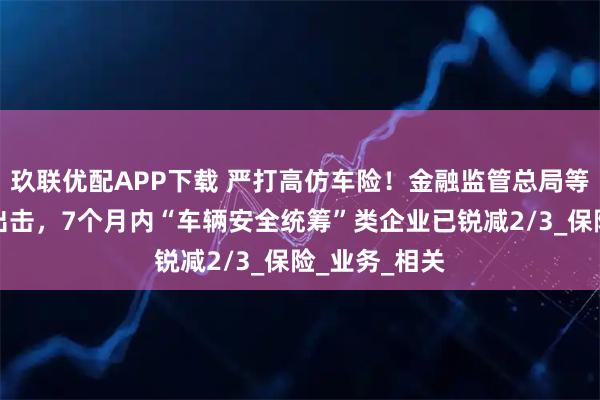 玖联优配APP下载 严打高仿车险！金融监管总局等五部门重拳出击，7个月内“车辆安全统筹”类企业已锐减2/3_保险_业务_相关
