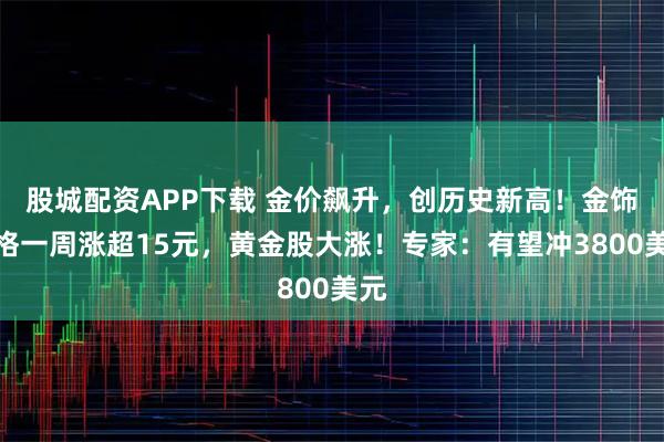 股城配资APP下载 金价飙升，创历史新高！金饰价格一周涨超15元，黄金股大涨！专家：有望冲3800美元
